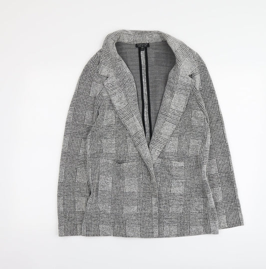 Womens UK Size 10 Topshop Grey Cardigan Jumper