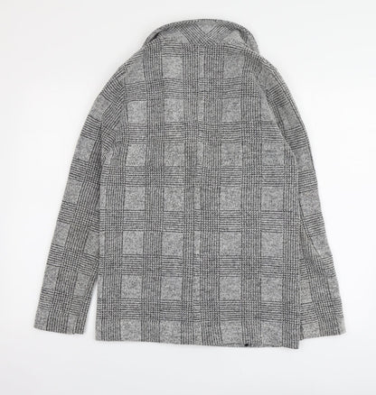 Womens UK Size 10 Topshop Grey Cardigan Jumper
