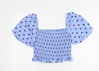 Womens UK Size L Brave Soul Blue Basic Blouse