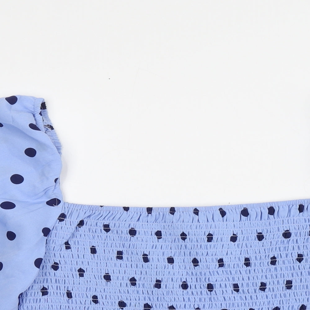 Womens UK Size L Brave Soul Blue Basic Blouse