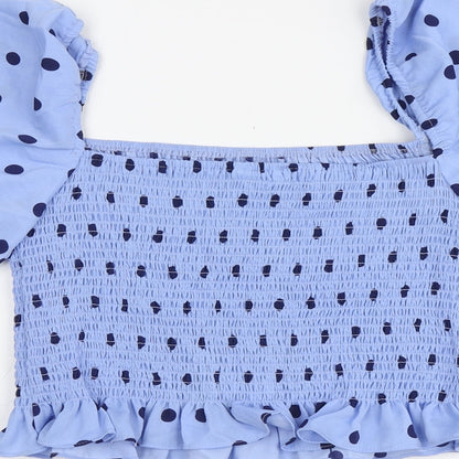 Womens UK Size L Brave Soul Blue Basic Blouse