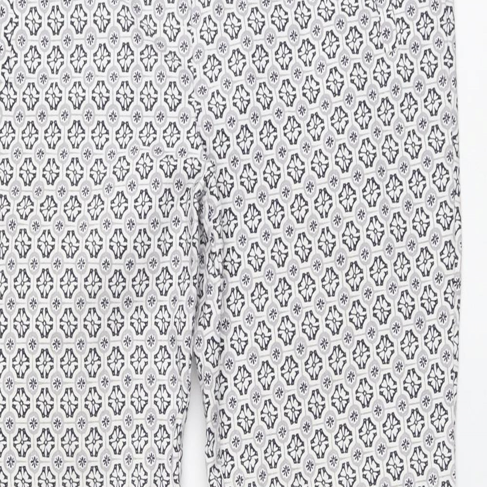 Womens UK Size 10 Dorothy Perkins Regular Fit Chino White Trousers