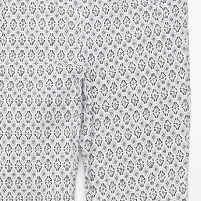 Womens UK Size 10 Dorothy Perkins Regular Fit Chino White Trousers