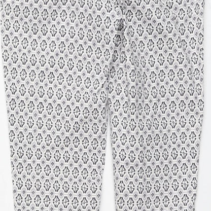 Womens UK Size 10 Dorothy Perkins Regular Fit Chino White Trousers