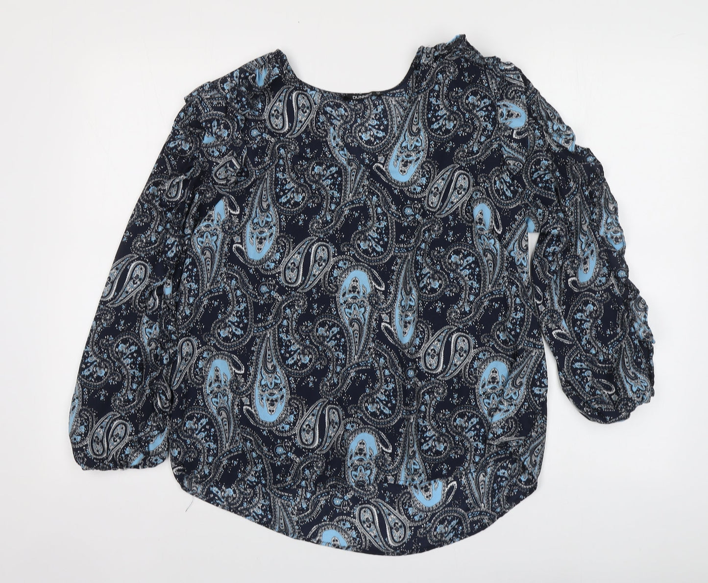 Womens UK Size M Dunnes Stores Blue Basic Blouse