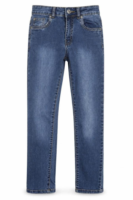 Mens UK Size 26 Ze Enzo Regular Fit Straight Blue Jeans