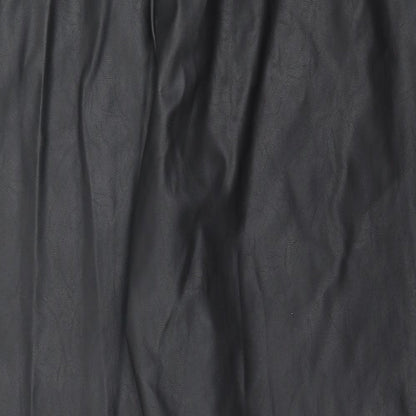 Womens UK Size 38 in ASOS Regular Fit Cropped Black Trousers