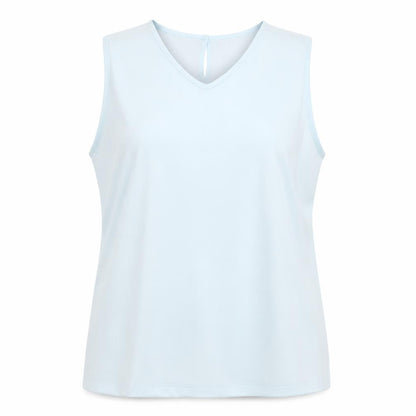 Womens UK Size 18 ELVI Blue Basic Tank