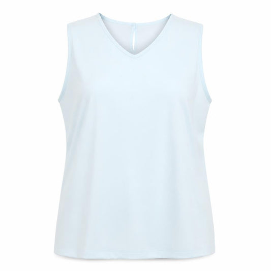 Womens UK Size 18 ELVI Blue Basic Tank