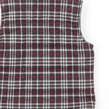Nutmeg Baby Black Plaid Gilet Jacket Size 3-6 Months Zip