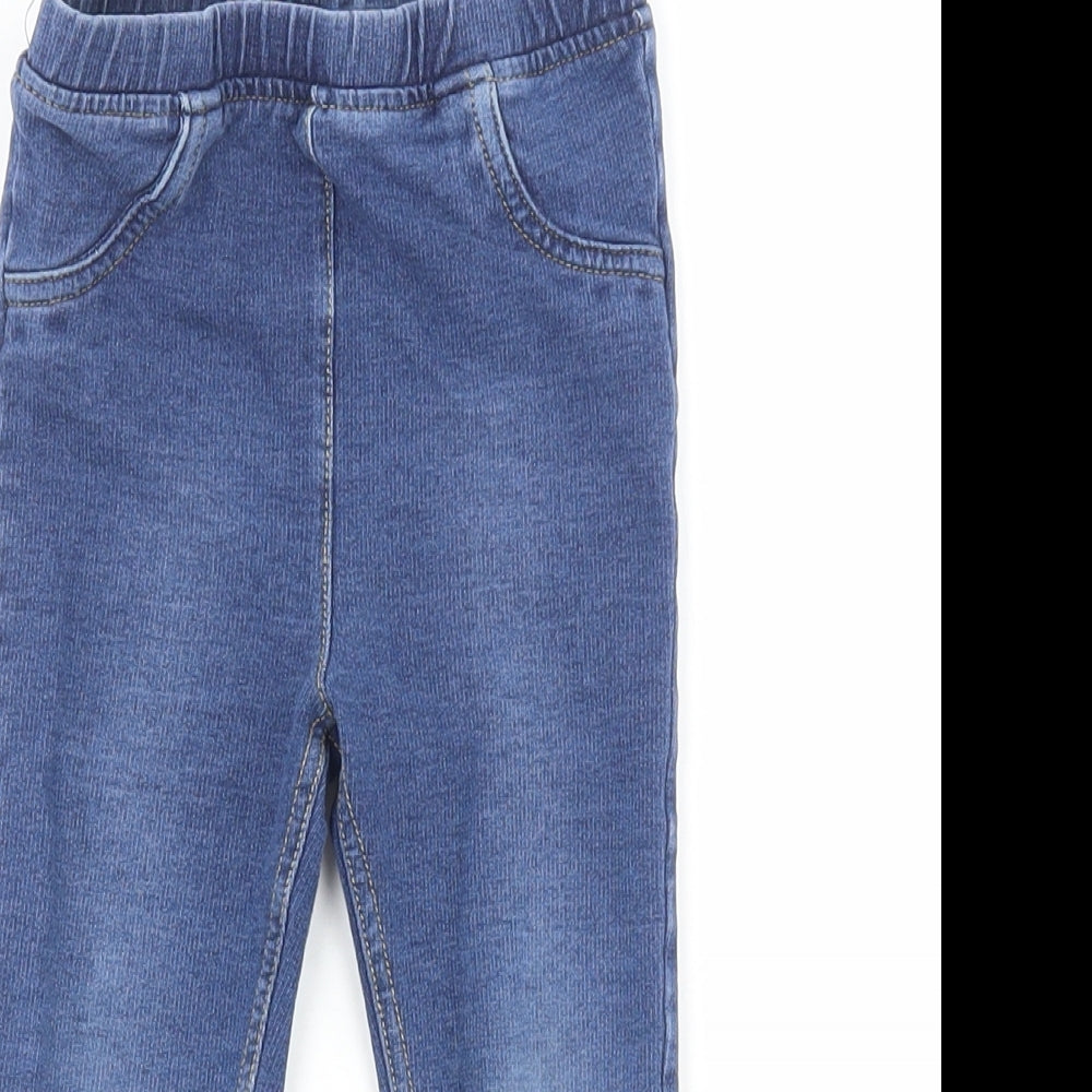 George Baby Blue Cotton Jeans Size 18-24 Months