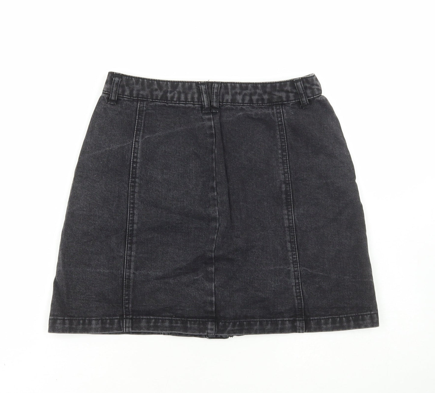 Womens UK Size 8 Stradivarius A-Line Denim Skirt