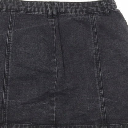 Womens UK Size 8 Stradivarius A-Line Denim Skirt