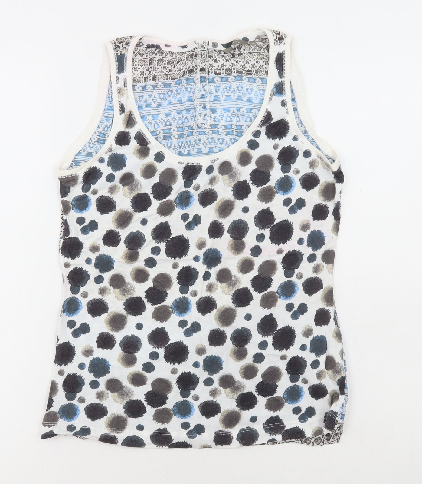 Womens UK Size S Sandwich Multicoloured Basic Tank