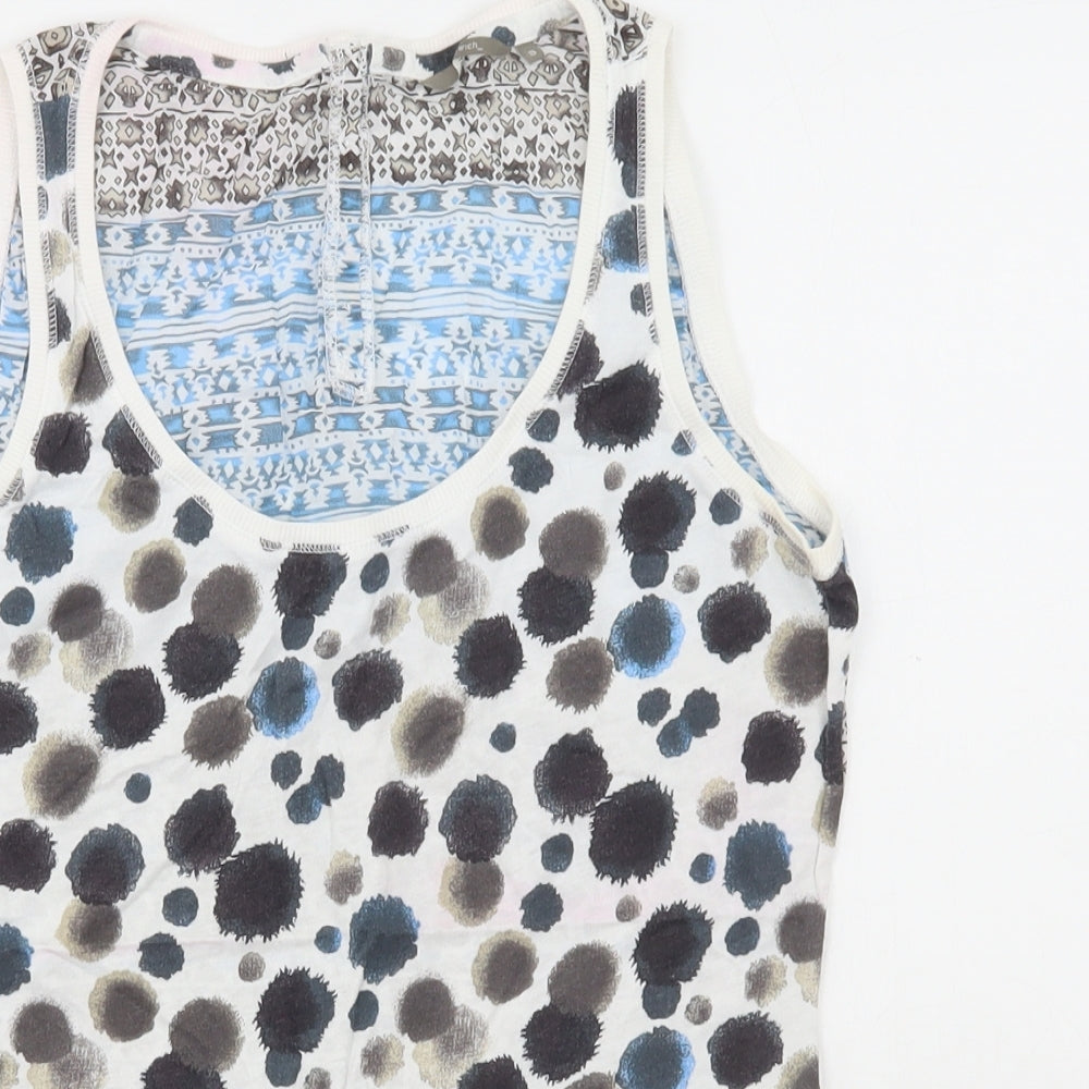 Womens UK Size S Sandwich Multicoloured Basic Tank