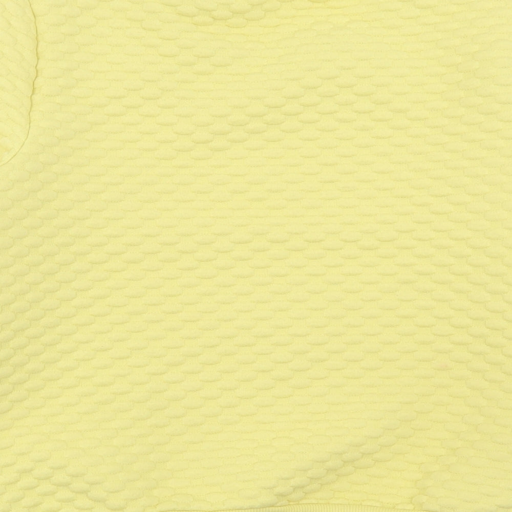 Savida Womens Yellow Polyester Pullover Sweatshirt Size S Pullover