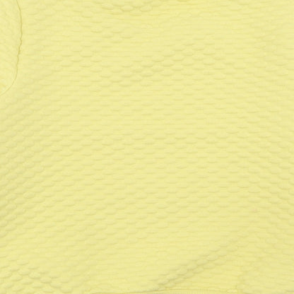 Savida Womens Yellow Polyester Pullover Sweatshirt Size S Pullover