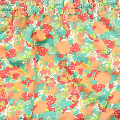 FOREVER 21 Womens Multicoloured Floral Polyester A-Line Skirt Size S