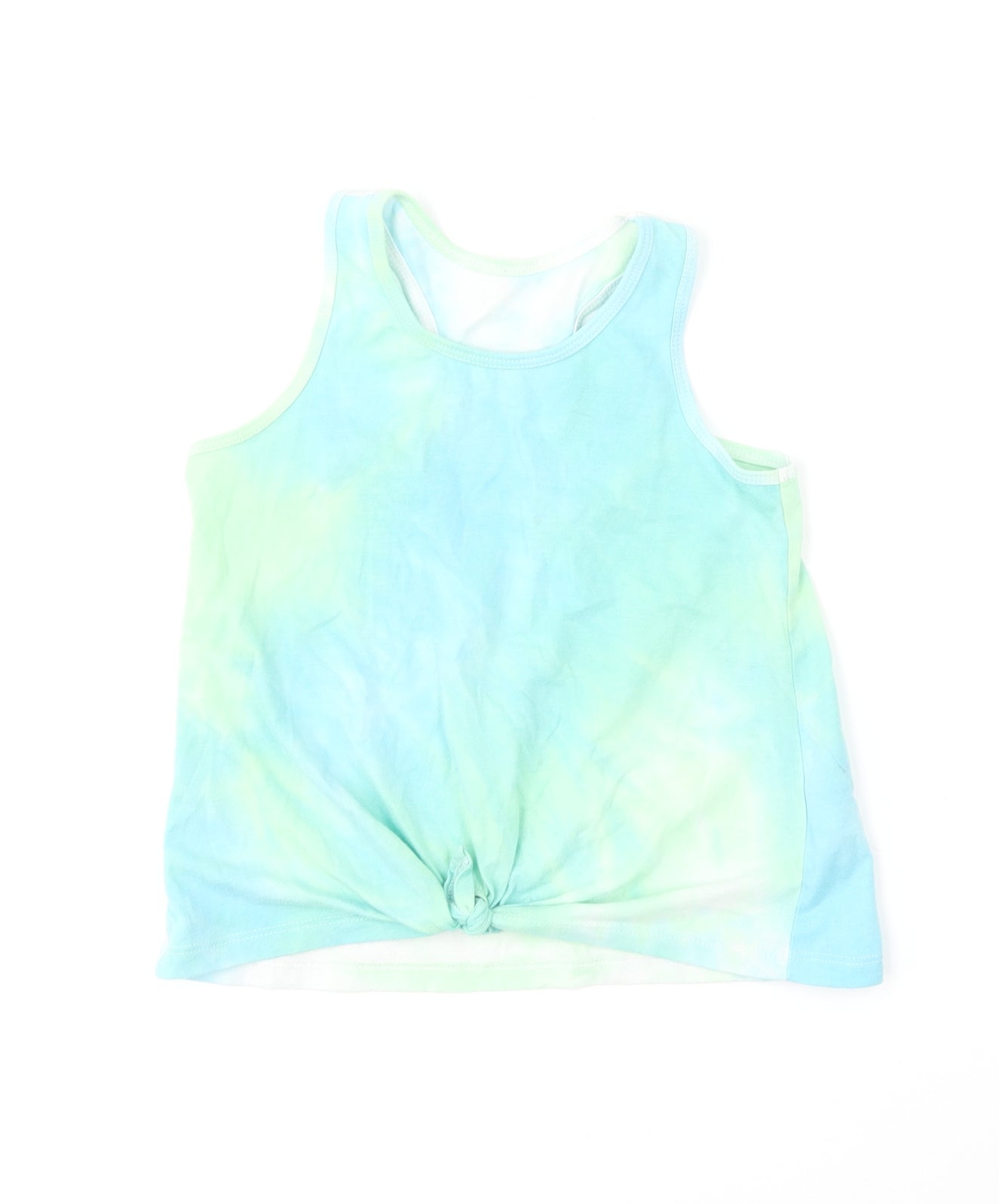 Dunnes Stores Boys Multicoloured Cotton Basic T-Shirt Size 8-9 Years Round Neck - Tie Dye