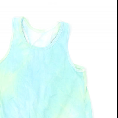 Dunnes Stores Boys Multicoloured Cotton Basic T-Shirt Size 8-9 Years Round Neck - Tie Dye
