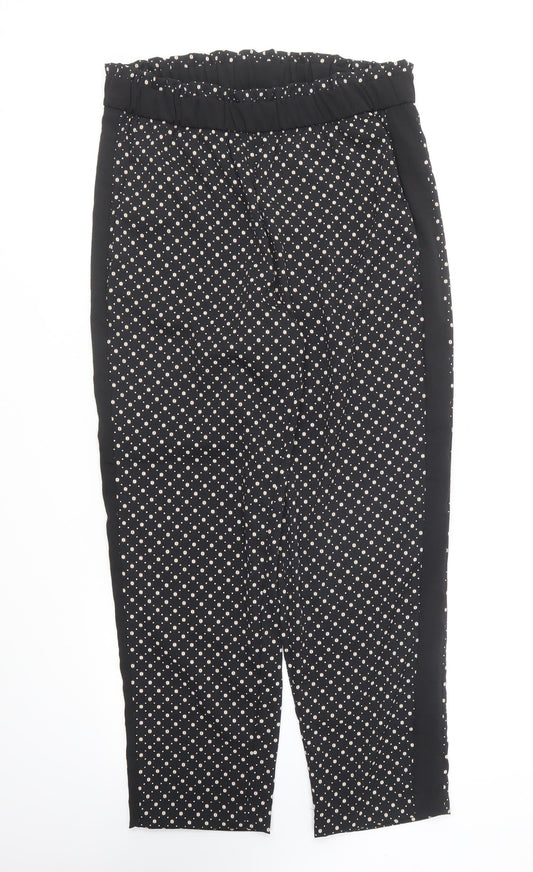 Womens UK Size 10 H&M Regular Fit  Black Trousers