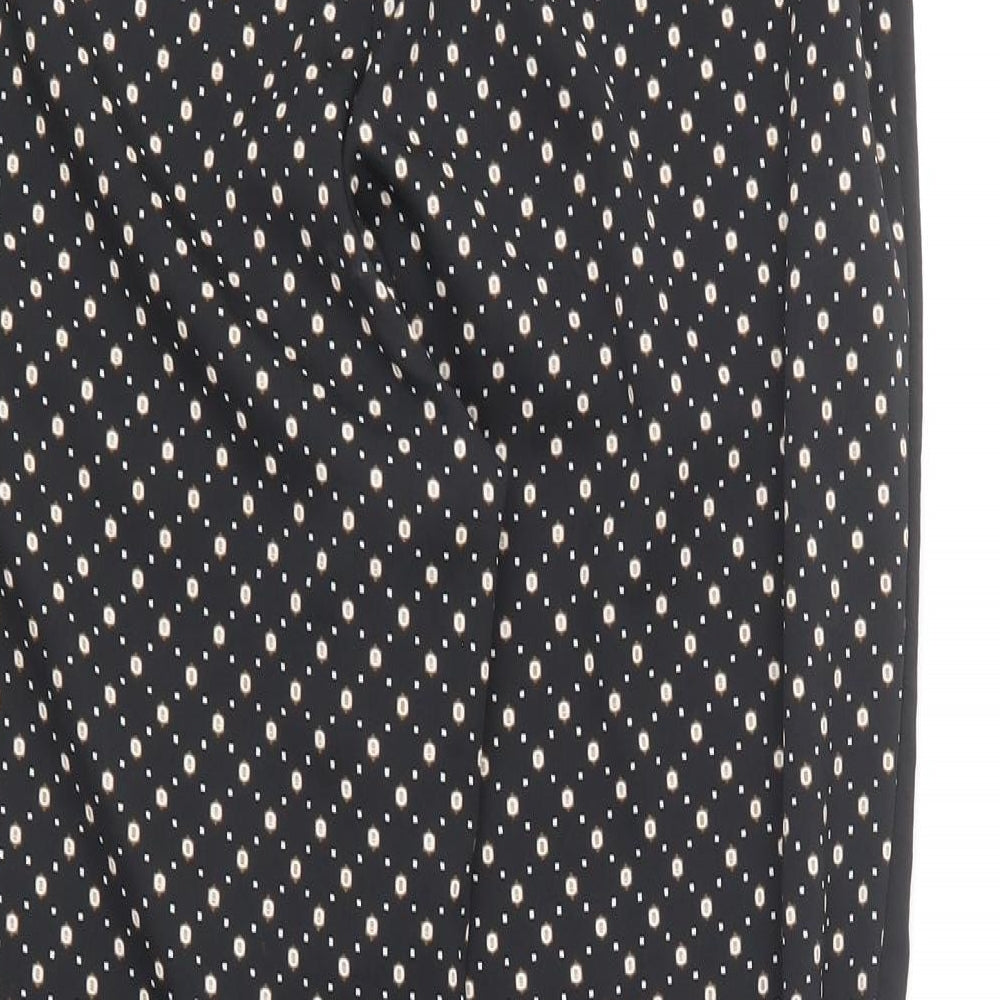 Womens UK Size 10 H&M Regular Fit  Black Trousers