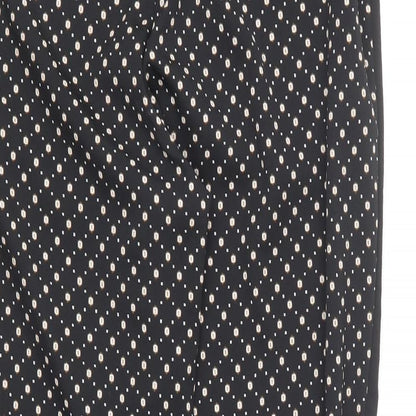 Womens UK Size 10 H&M Regular Fit  Black Trousers
