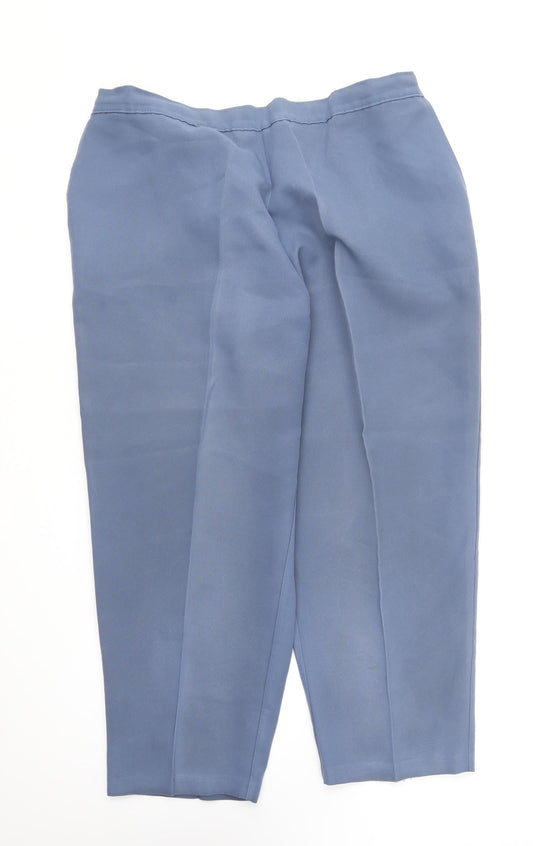 Womens UK Size 24 Saira of Manchester Regular Fit  Blue Trousers