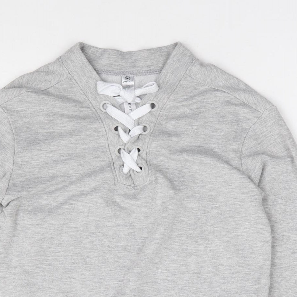 90 Degree Girls Grey Rayon Pullover Sweatshirt Size M Pullover