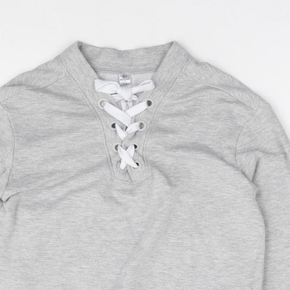 90 Degree Girls Grey Rayon Pullover Sweatshirt Size M Pullover