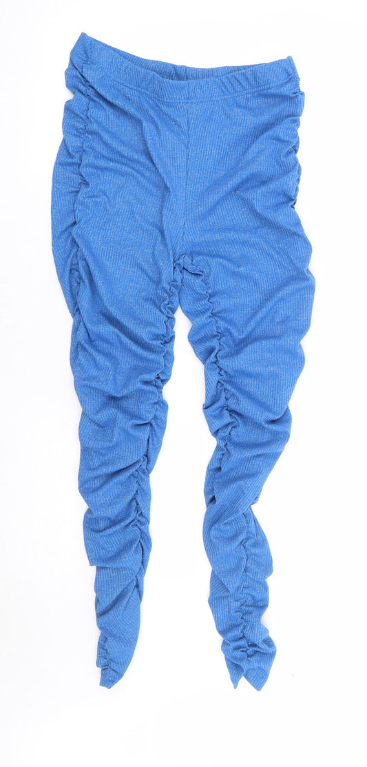 SheIn Womens Blue Polyester Jogger Leggings Size 10 L26 in
