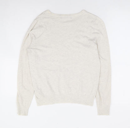 Womens UK Size 12 Marks and Spencer Beige Pullover Jumper