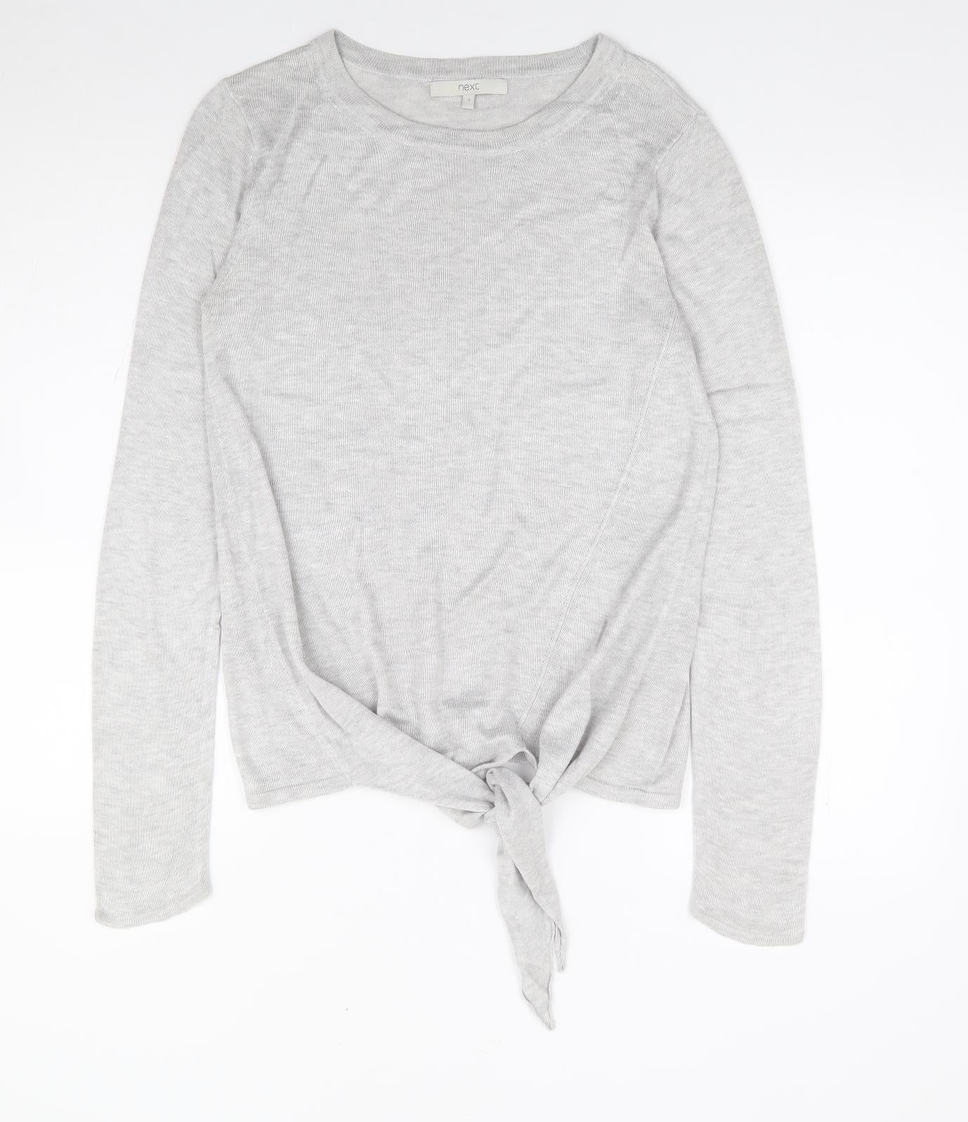 Womens UK Size 8 NEXT Grey Pullover Jumper
