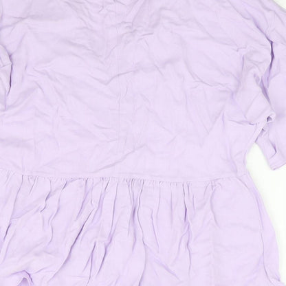 Womens UK Size 6 ASOS Purple Jersey Blouse