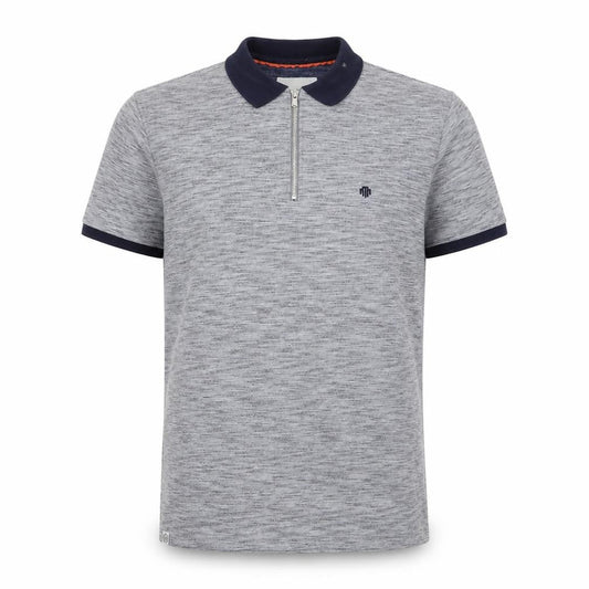MishMash Womens Grey Cotton Basic Polo Size L Collared