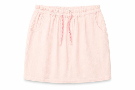 Leigh Tucker Willow Girls Pink Cotton Straight & Pencil Skirt Size 9-10 Years Regular Tie