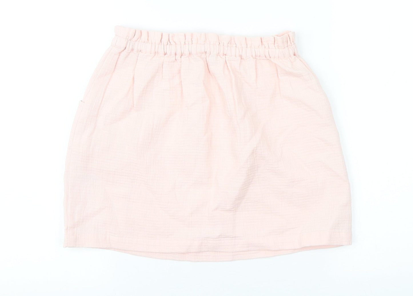 Leigh Tucker Willow Girls Pink Cotton Straight & Pencil Skirt Size 9-10 Years Regular Tie