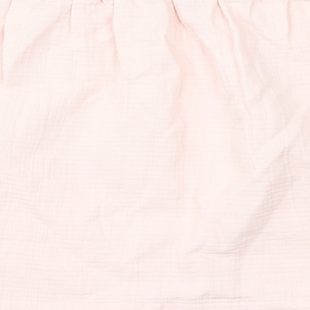 Leigh Tucker Willow Girls Pink Cotton Straight & Pencil Skirt Size 9-10 Years Regular Tie