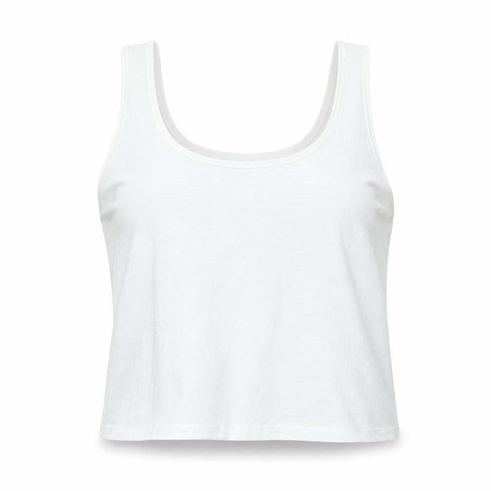 Womens UK Size M George White Cropped Tank