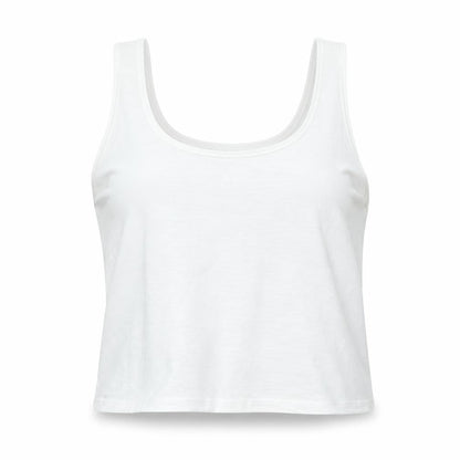 Womens UK Size M George White Cropped Tank