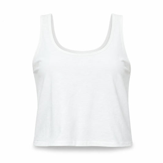 Womens UK Size M George White Cropped Tank