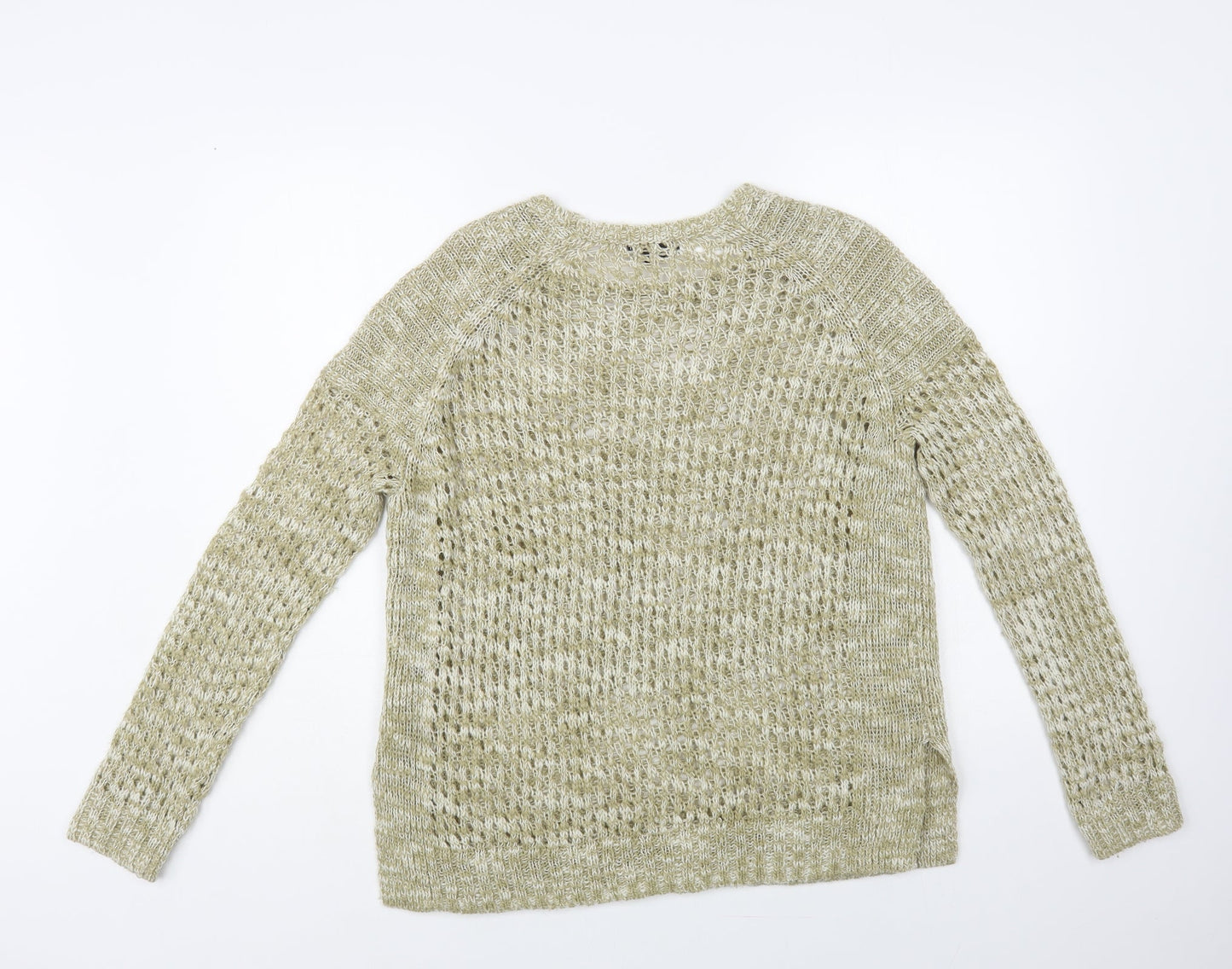Womens UK Size 10 Topshop Beige Pullover Jumper