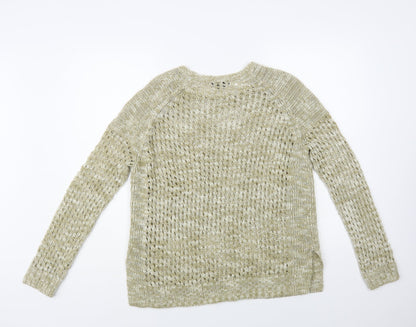 Womens UK Size 10 Topshop Beige Pullover Jumper