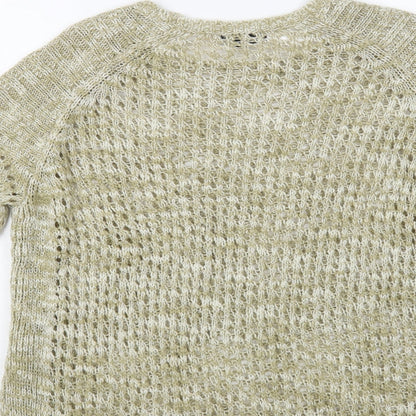 Womens UK Size 10 Topshop Beige Pullover Jumper