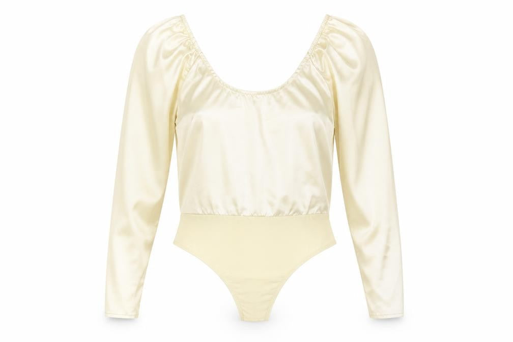 Womens UK Size 10 In the Style One-Piece Gold Bodysuit