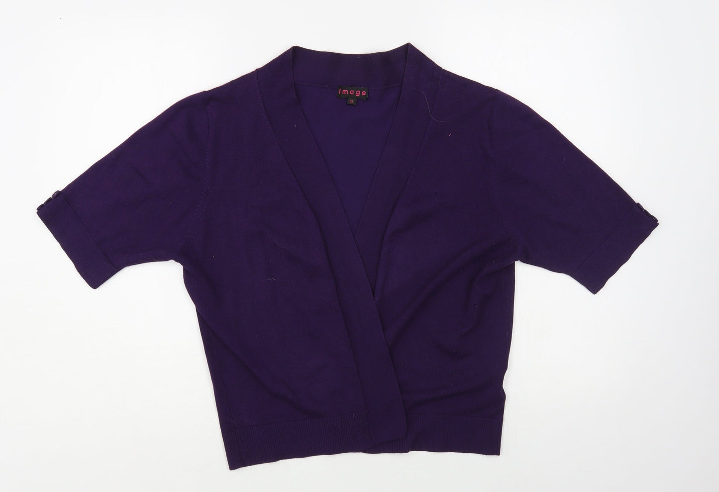 Womens UK Size XL Image Purple Cardigan Jumper