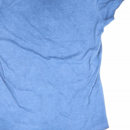 Womens UK Size S ESMARA Blue Jersey T-Shirt