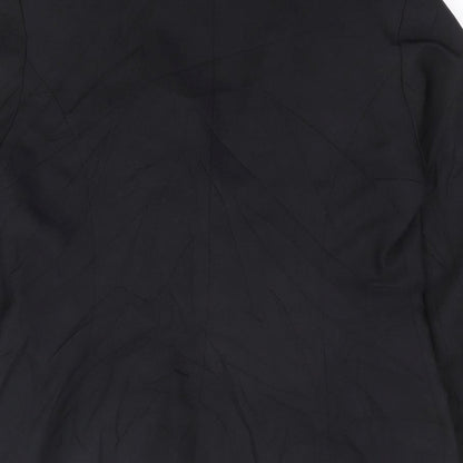 Essentials Womens Black Polyester Jacket Suit Jacket Size 10