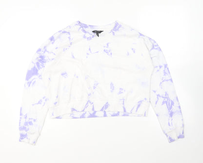 New Look Girls Multicoloured Polyester Pullover Sweatshirt Size 12-13 Years Pullover - Tie Dye