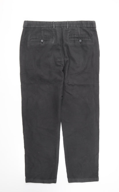 Womens UK Size 36 in Marks and Spencer Regular Fit Chino Grey Trousers